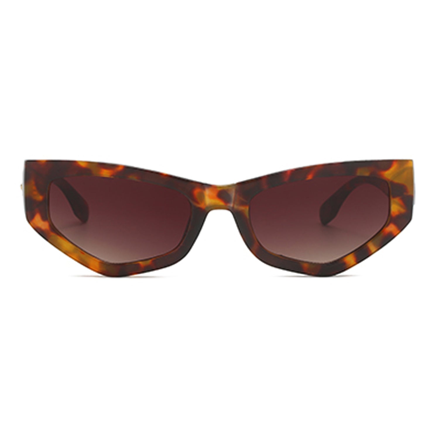 VP0074 - GEOMETRIC RECTANGLE RETRO FASHION CAT EYE SUNGLASSES