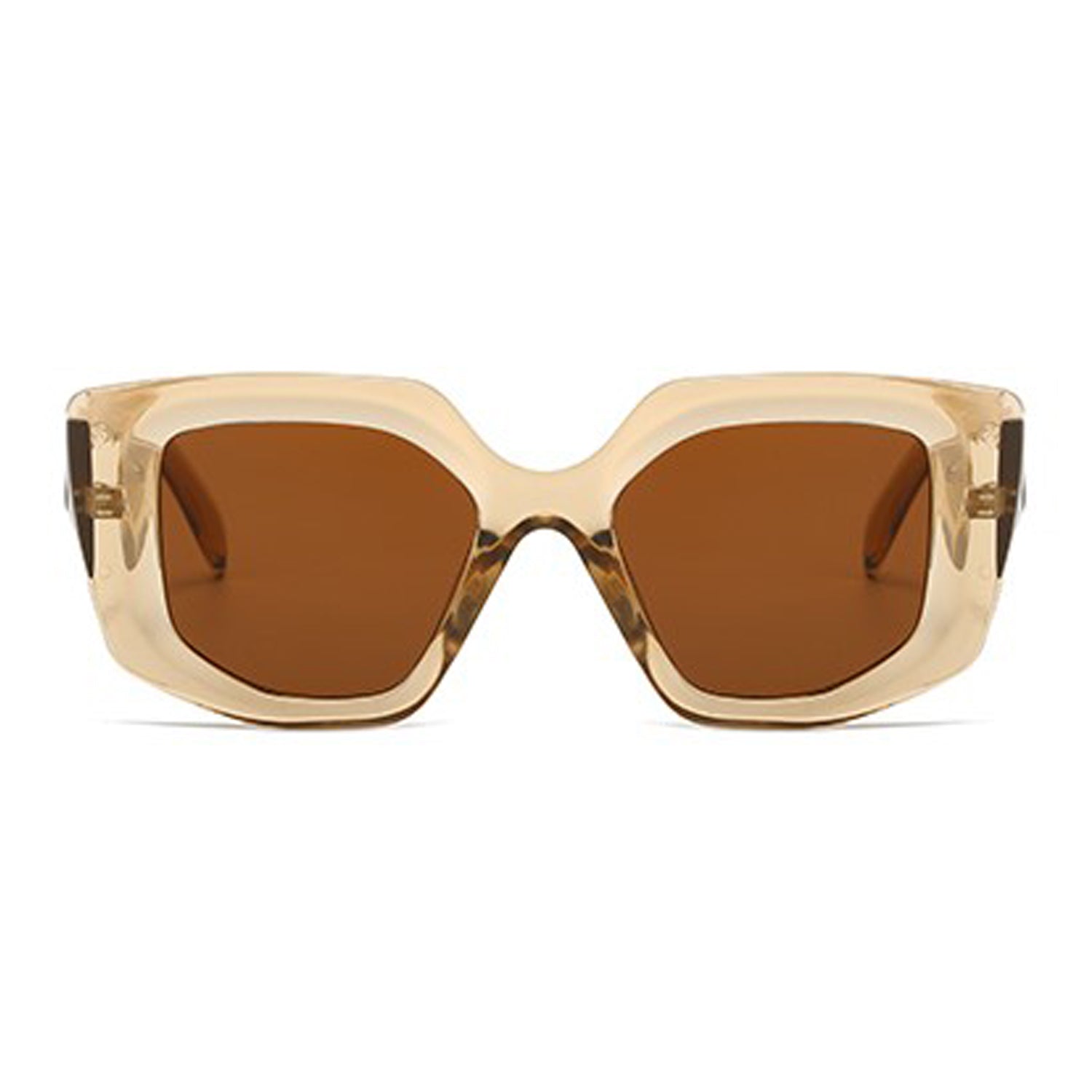 VP1024 - GEOMETRIC RECTANGLE RETRO FASHION SUNGLASSES