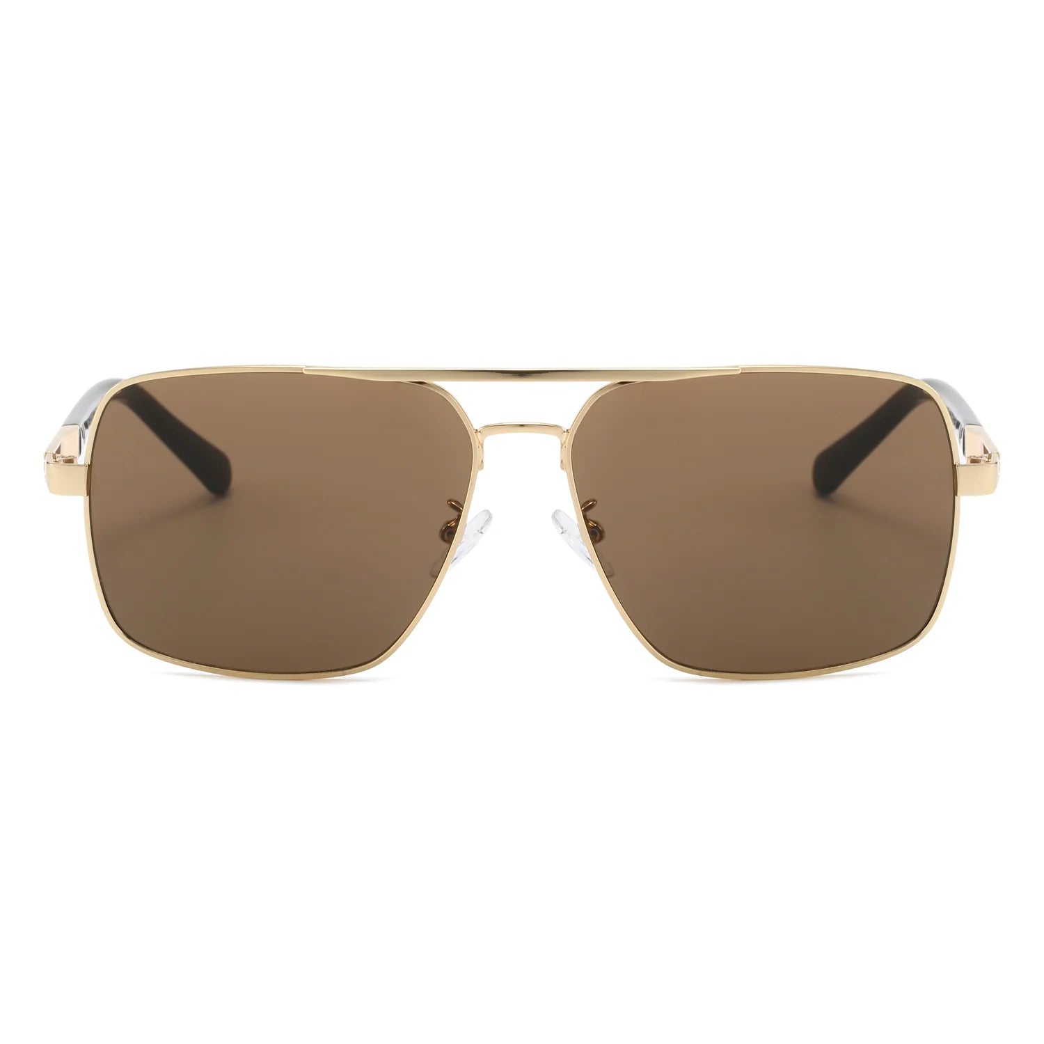 VP1172 - SQUARE FLAT TOP TINTED BROW-BAR FASHION SUNGLASSES