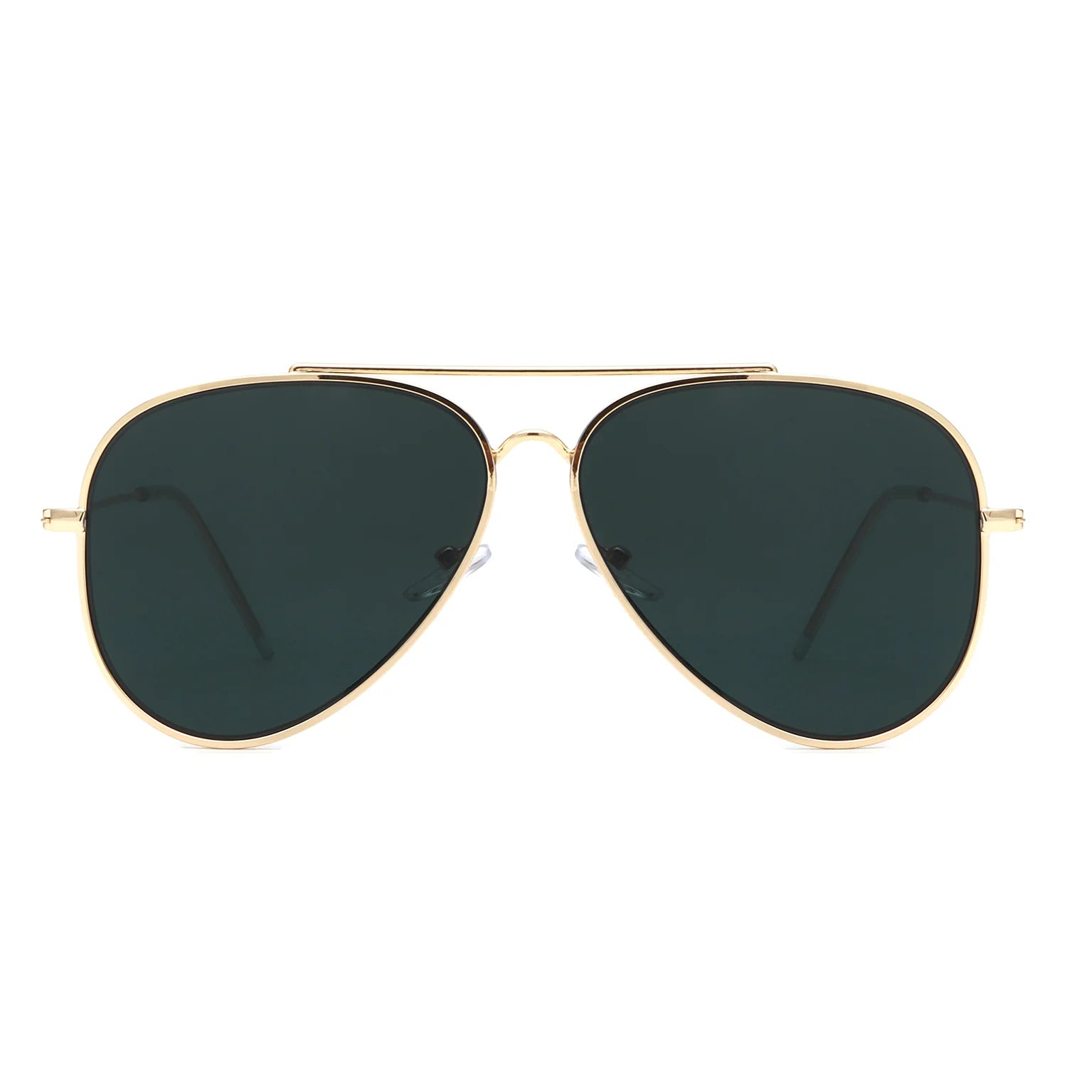 VR1006 - CLASSIC BROW-BAR RETRO TINTED AVIATOR SUNGLASSES