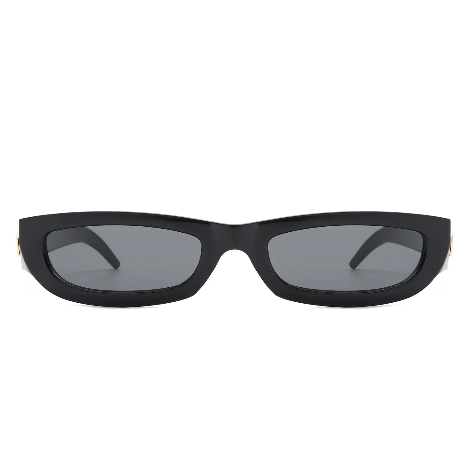 VR1208- RECTANGLE RETRO SLIM TINTED NARROW SUNGLASSES