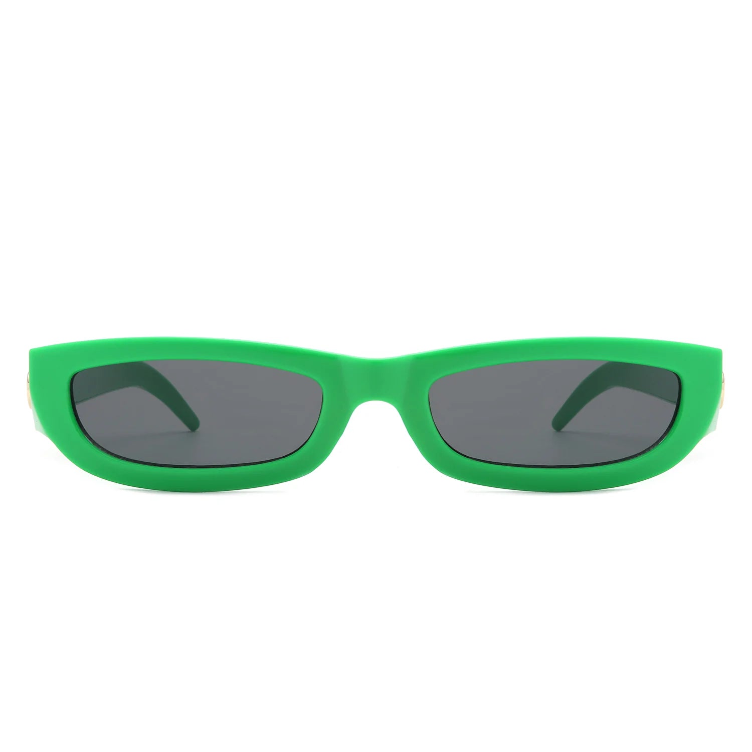 VR1208- RECTANGLE RETRO SLIM TINTED NARROW SUNGLASSES
