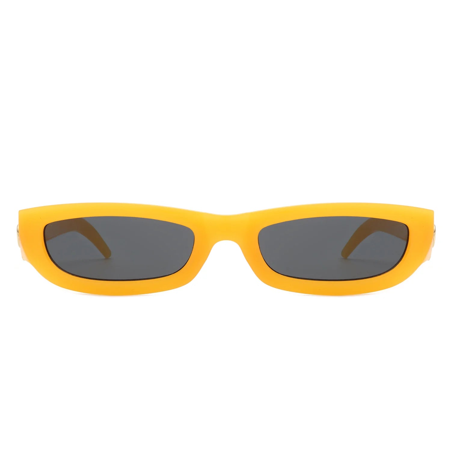 VR1208- RECTANGLE RETRO SLIM TINTED NARROW SUNGLASSES