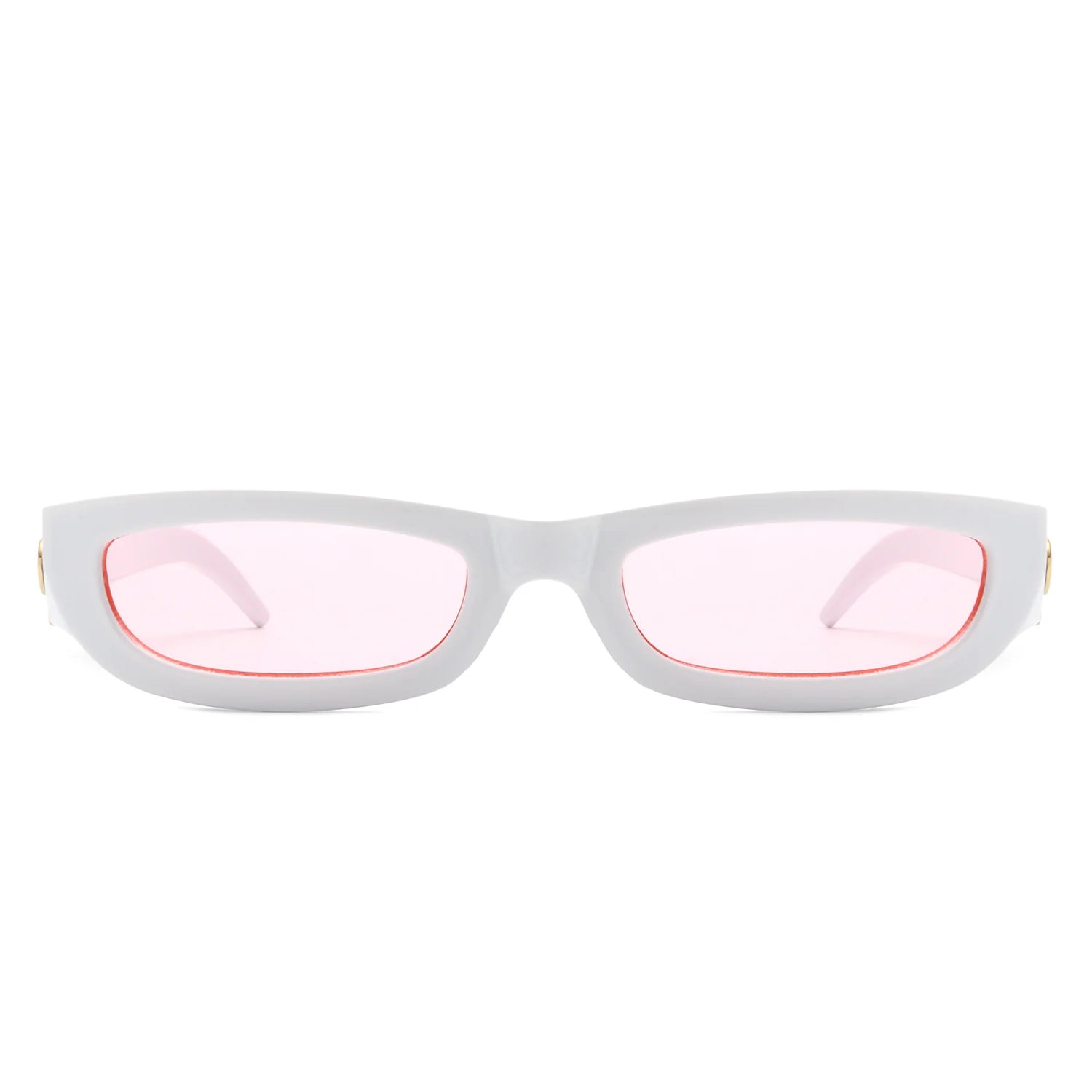 VR1208- RECTANGLE RETRO SLIM TINTED NARROW SUNGLASSES
