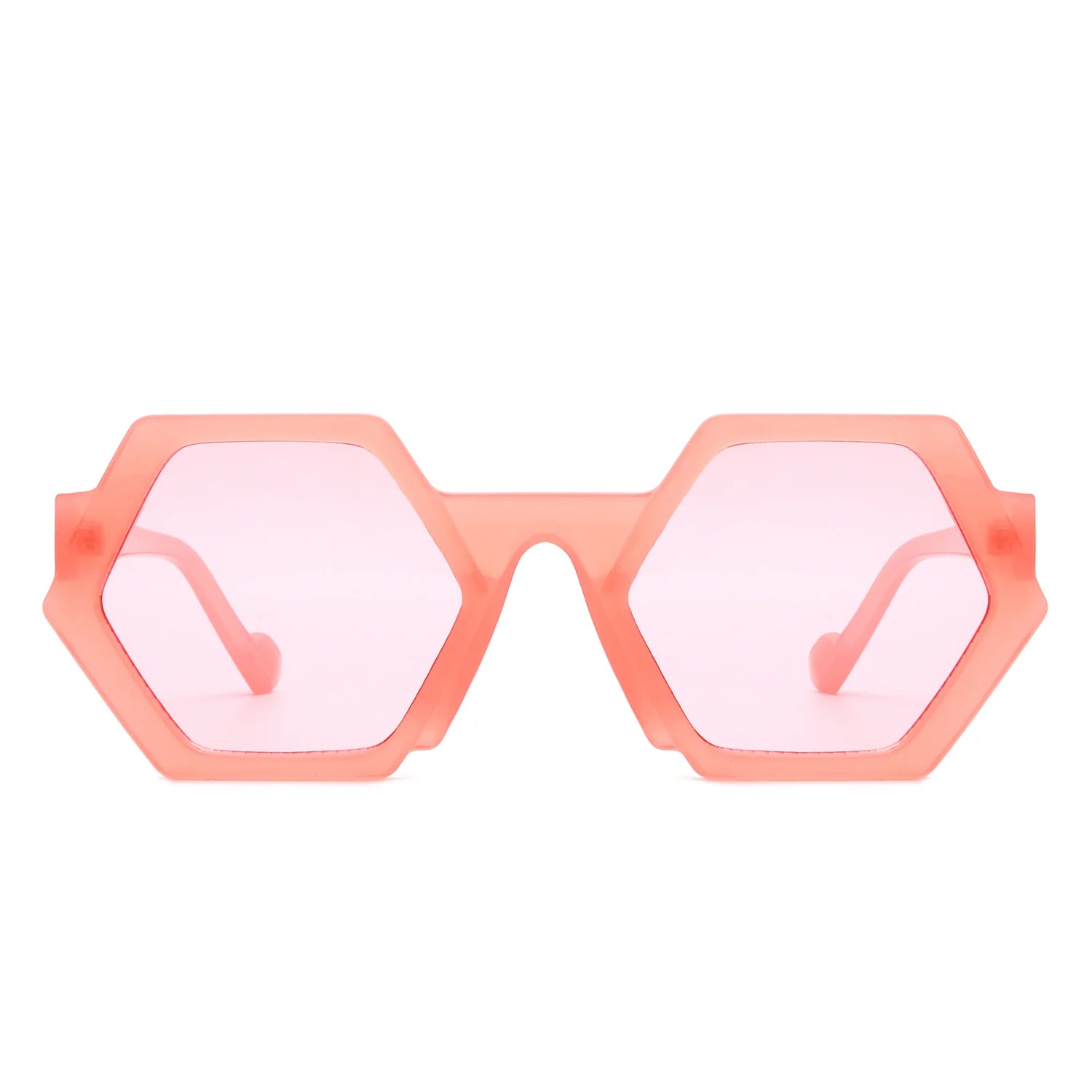 VR1209 - GEOMETRIC ROUND IRREGULAR TINTED SUNGLASSES
