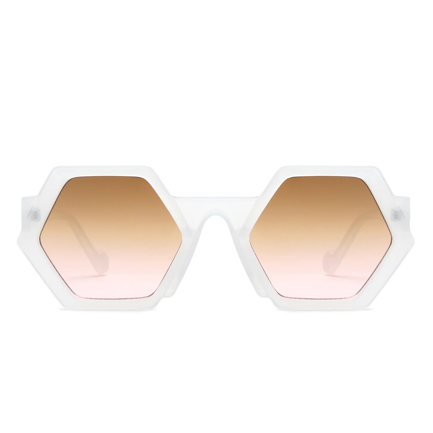 VR1209 - GEOMETRIC ROUND IRREGULAR TINTED SUNGLASSES