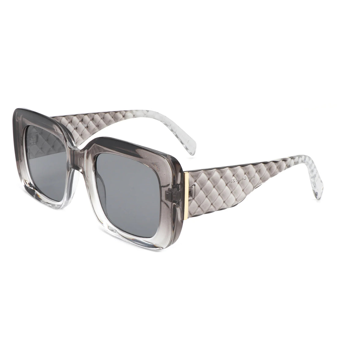 VR1239 - SQUARE CHUNKY FLAT TOP THICK FRAME FASHION SUNGLASSES