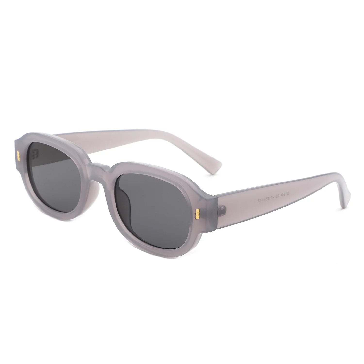 VR2144 - ROUND RETRO NARROW OVAL FASHION SUNGLASSES