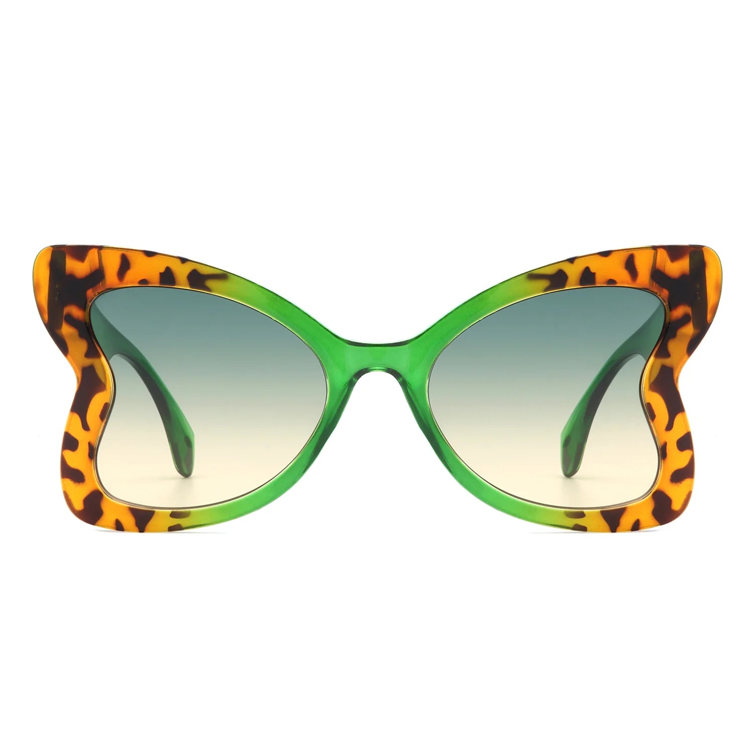 VR1284 - OVERSIZE BUTTERFLY SHAPE FASHION CAT EYE SUNGLASSES