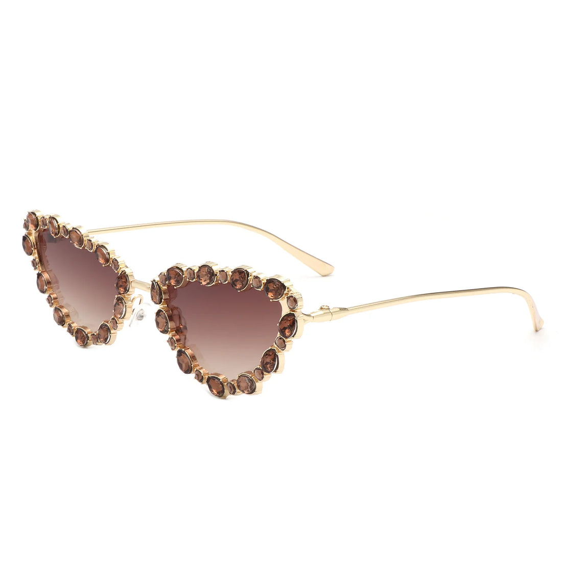 VR2064 - CAT EYE RHINESTONE LUXURY FASHION SUNGLASSES