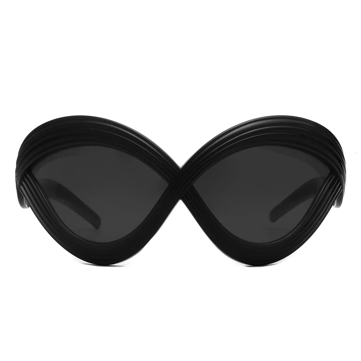 VR2159 - OVERSIZE IRREGULAR ROUND SUNGLASSES