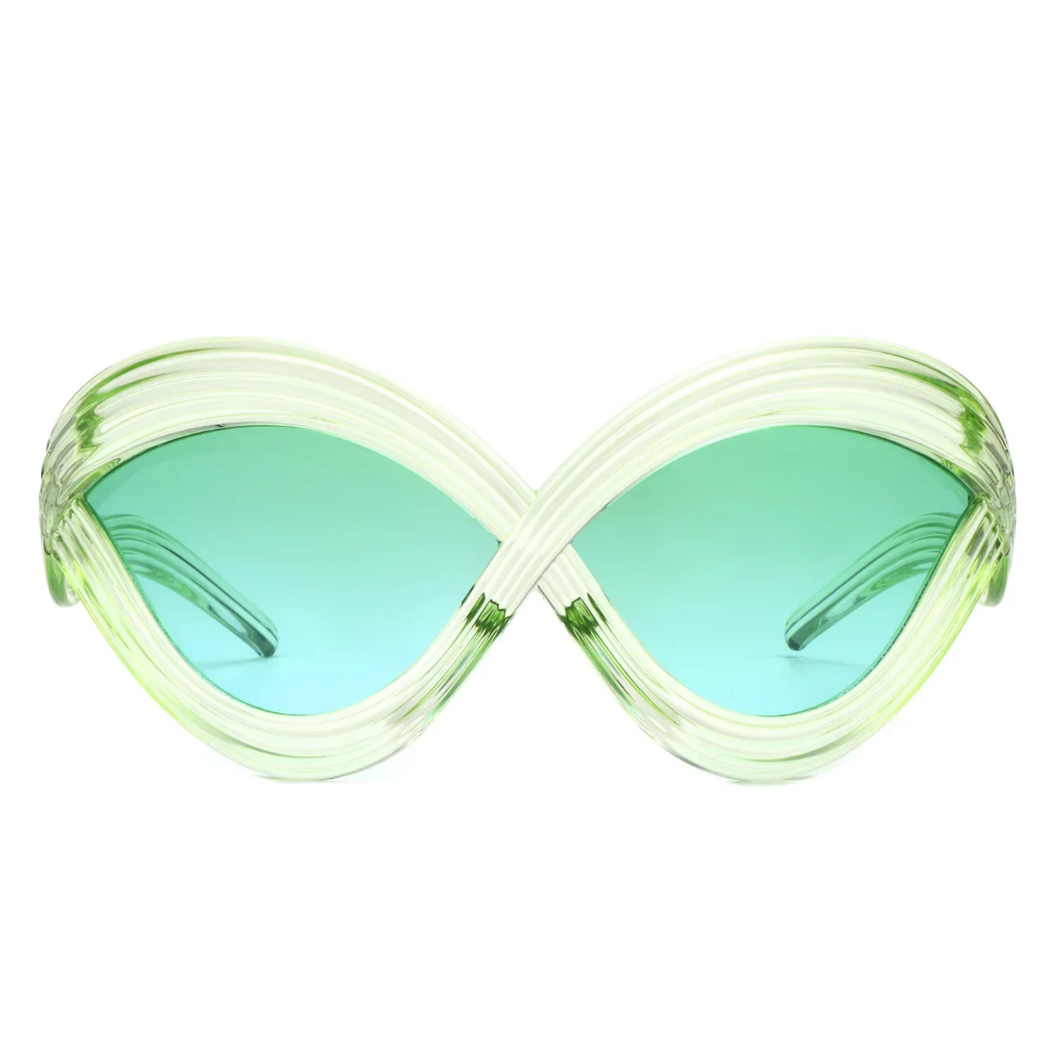 VR2159 - OVERSIZE IRREGULAR ROUND SUNGLASSES