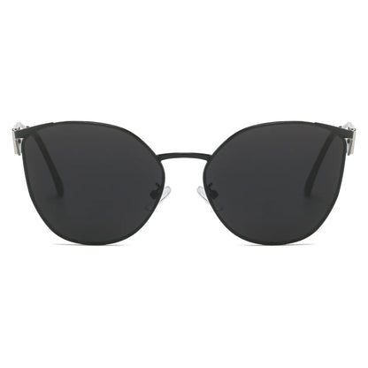 VP0120 - RETRO ROUND CAT EYE FASHION SUNGLASSES