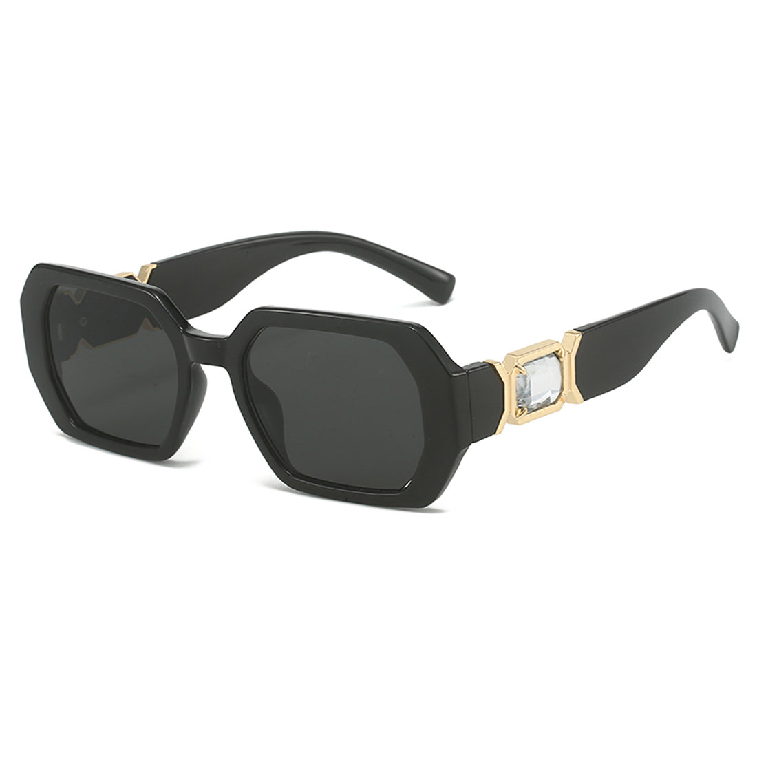 VP0176 - RECTANGLE RETRO FLAT TOP SQUARE SUNGLASSES