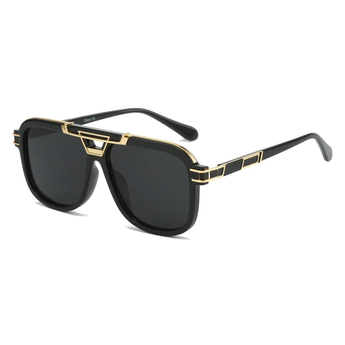 VP1034 - FLAT TOP RETRO SQUARE VINTAGE AVIATOR SUNGLASSES