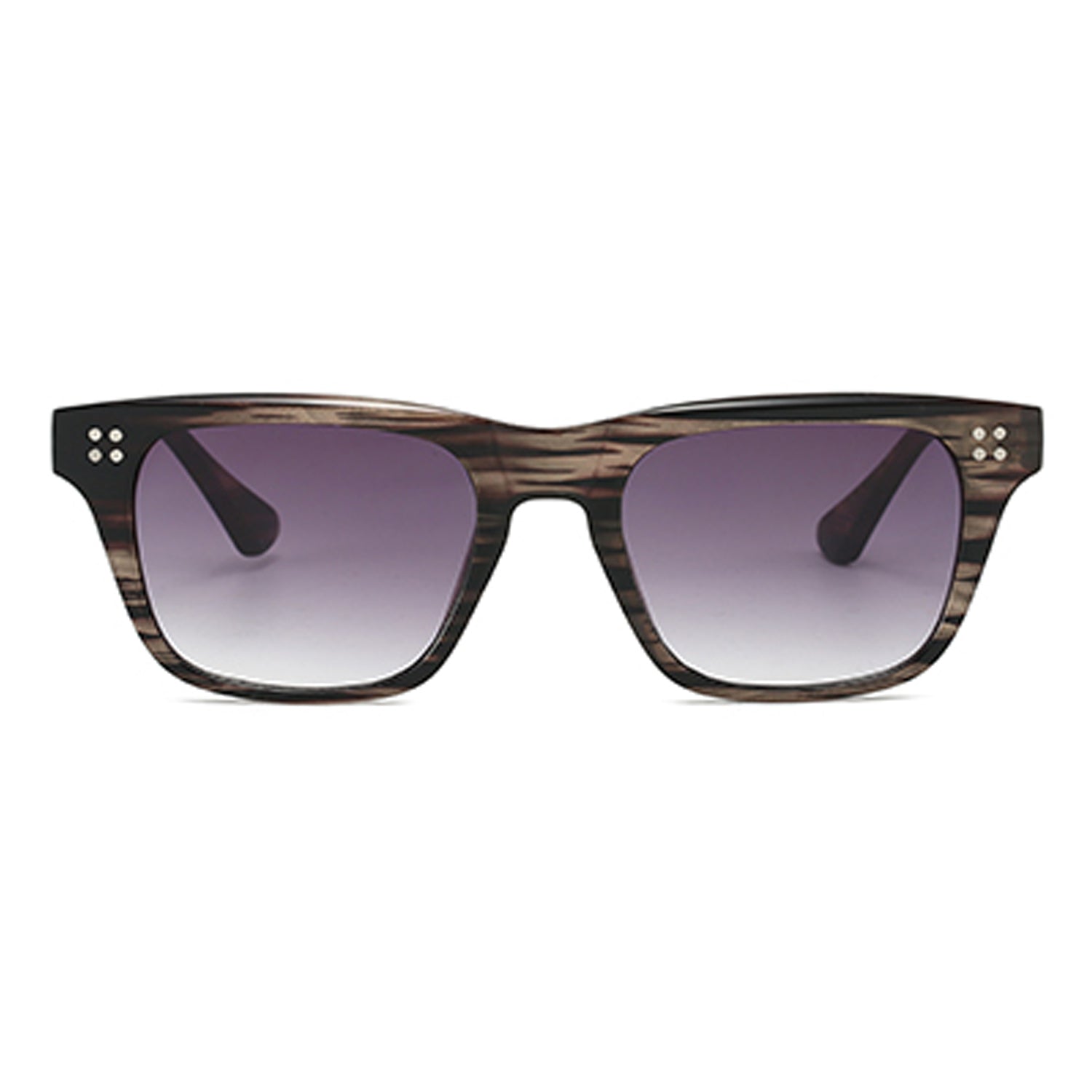 VP1064 - SQUARE CLASSIC HORN RIMMED TINTED FLAT TOP SUNGLASSES