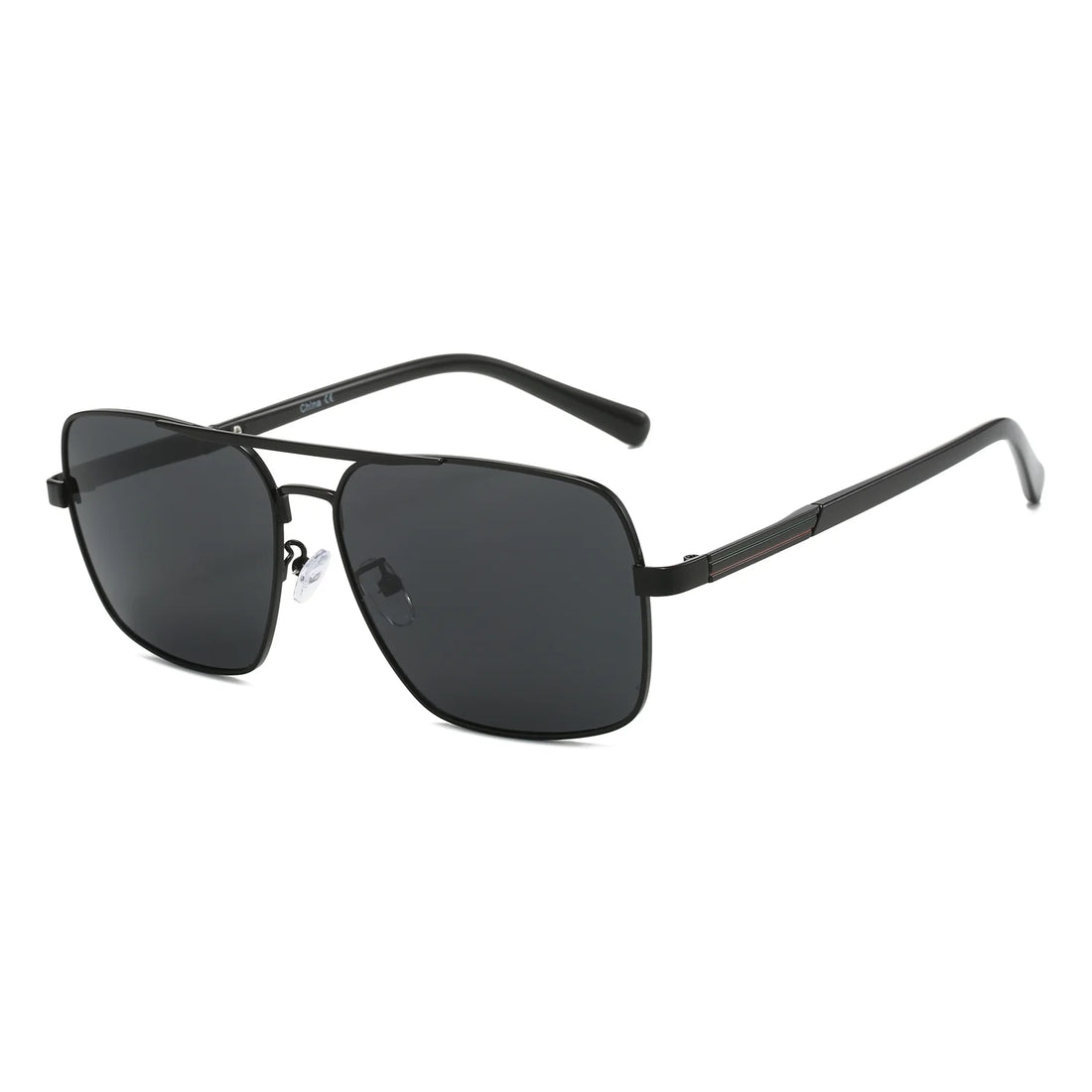 VP1172 - SQUARE FLAT TOP TINTED BROW-BAR FASHION SUNGLASSES