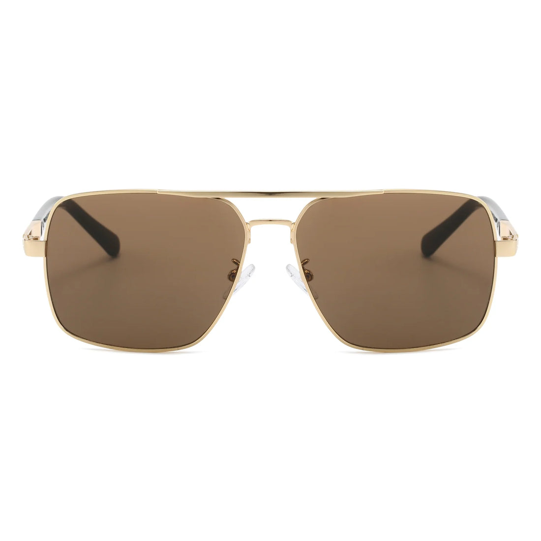VP1172 - SQUARE FLAT TOP TINTED BROW-BAR FASHION SUNGLASSES