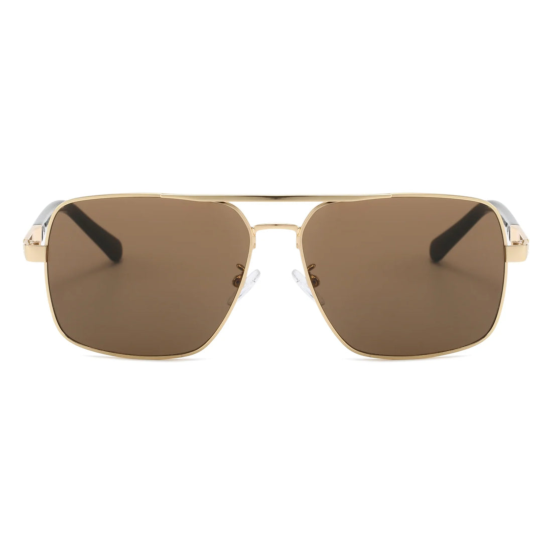 VP1172 - SQUARE FLAT TOP TINTED BROW-BAR FASHION SUNGLASSES