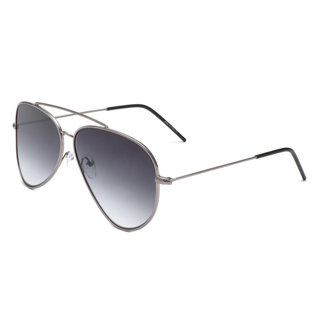 VR1006 - CLASSIC BROW-BAR RETRO TINTED AVIATOR SUNGLASSES