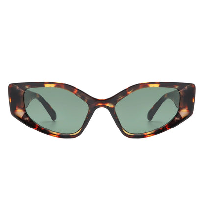 VR1234 - GEOMETRIC RECTANGLE RETRO FASHION CAT EYE SUNGLASSES