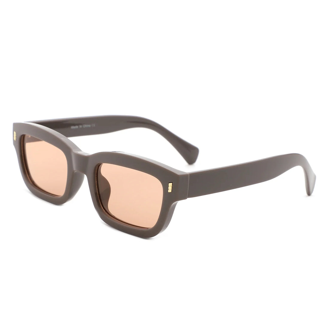 VR1242 - SQUARE RETRO NARROW RECTANGULAR SUNGLASSES