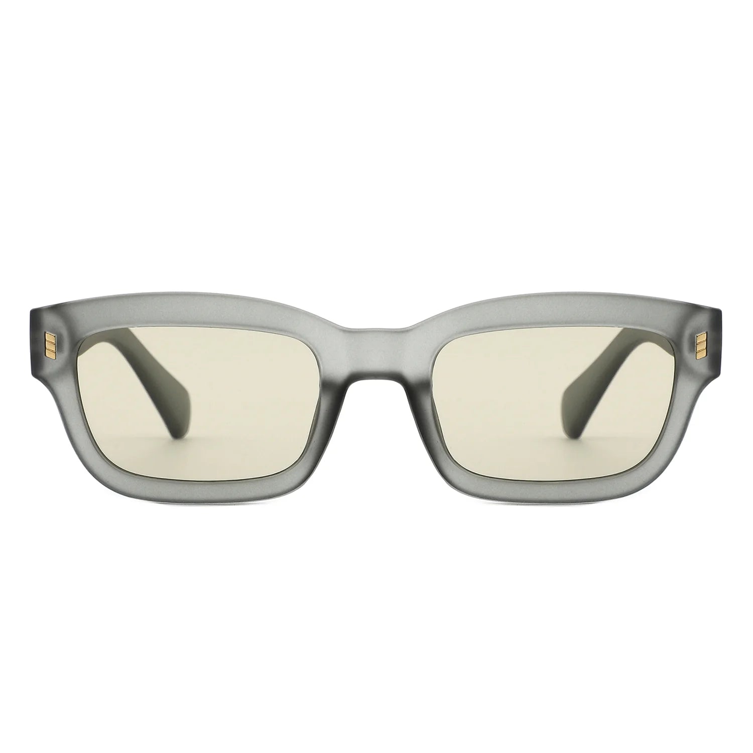 VR1242 - SQUARE RETRO NARROW RECTANGULAR SUNGLASSES