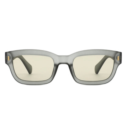 VR1242 - SQUARE RETRO NARROW RECTANGULAR SUNGLASSES