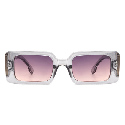 VR1250 - RETRO SQUARE THICK FRAME FASHION SUNGLASSES