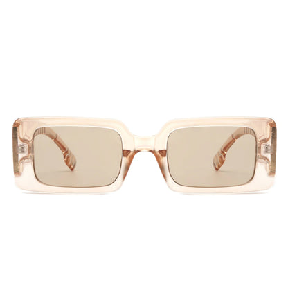 VR1250 - RETRO SQUARE THICK FRAME FASHION SUNGLASSES