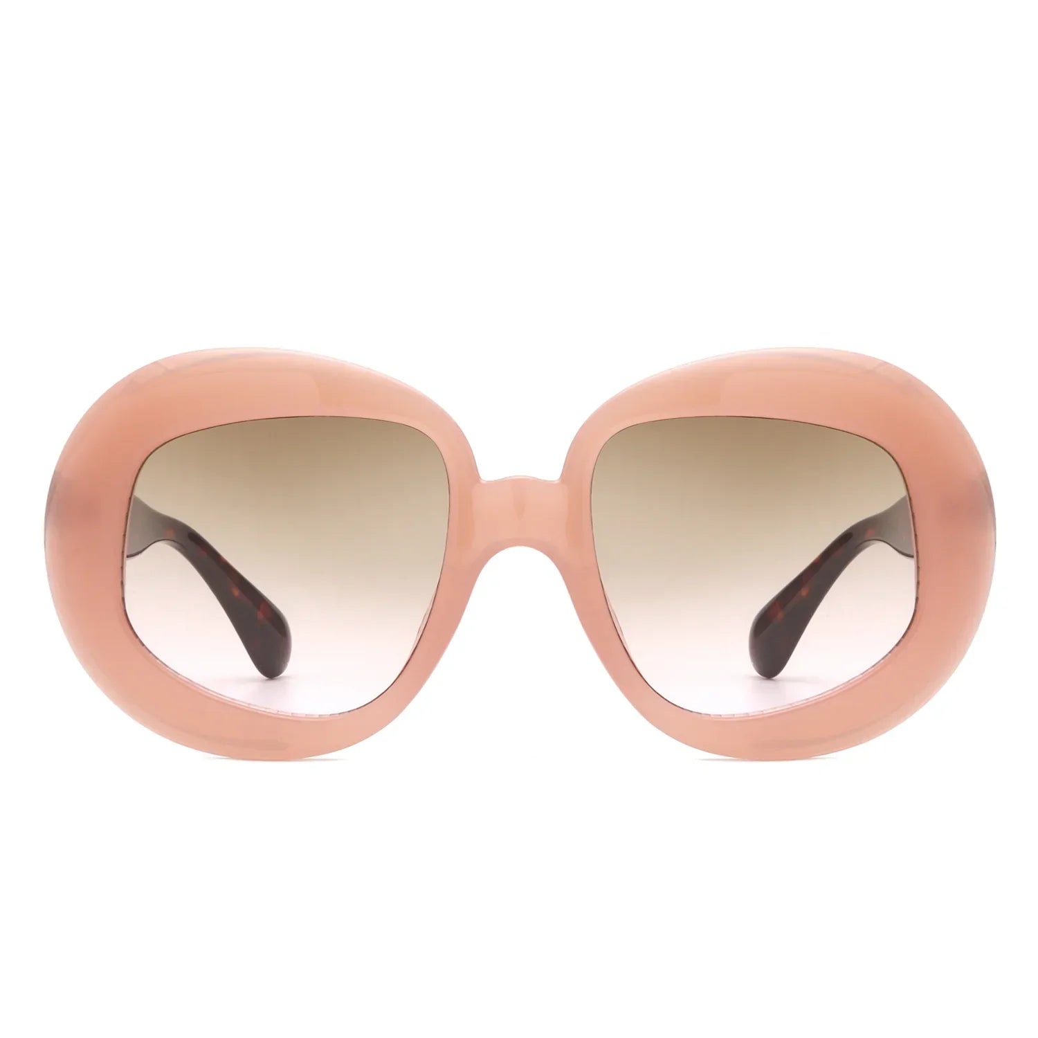 VR1278 - OVERSIZE GEOMETRIC OVAL ROUND SUNGLASSES