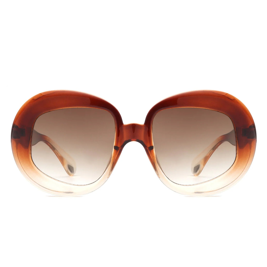 VR1278 - OVERSIZE GEOMETRIC OVAL ROUND SUNGLASSES