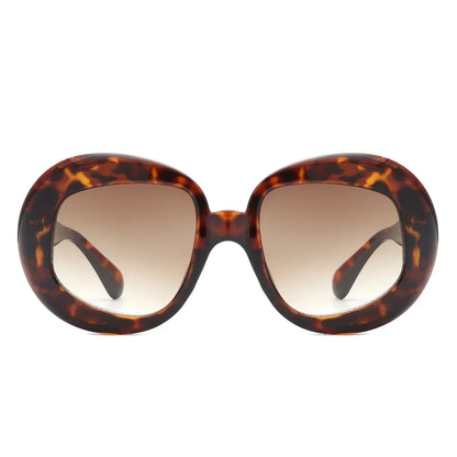 VR1278 - OVERSIZE GEOMETRIC OVAL ROUND SUNGLASSES