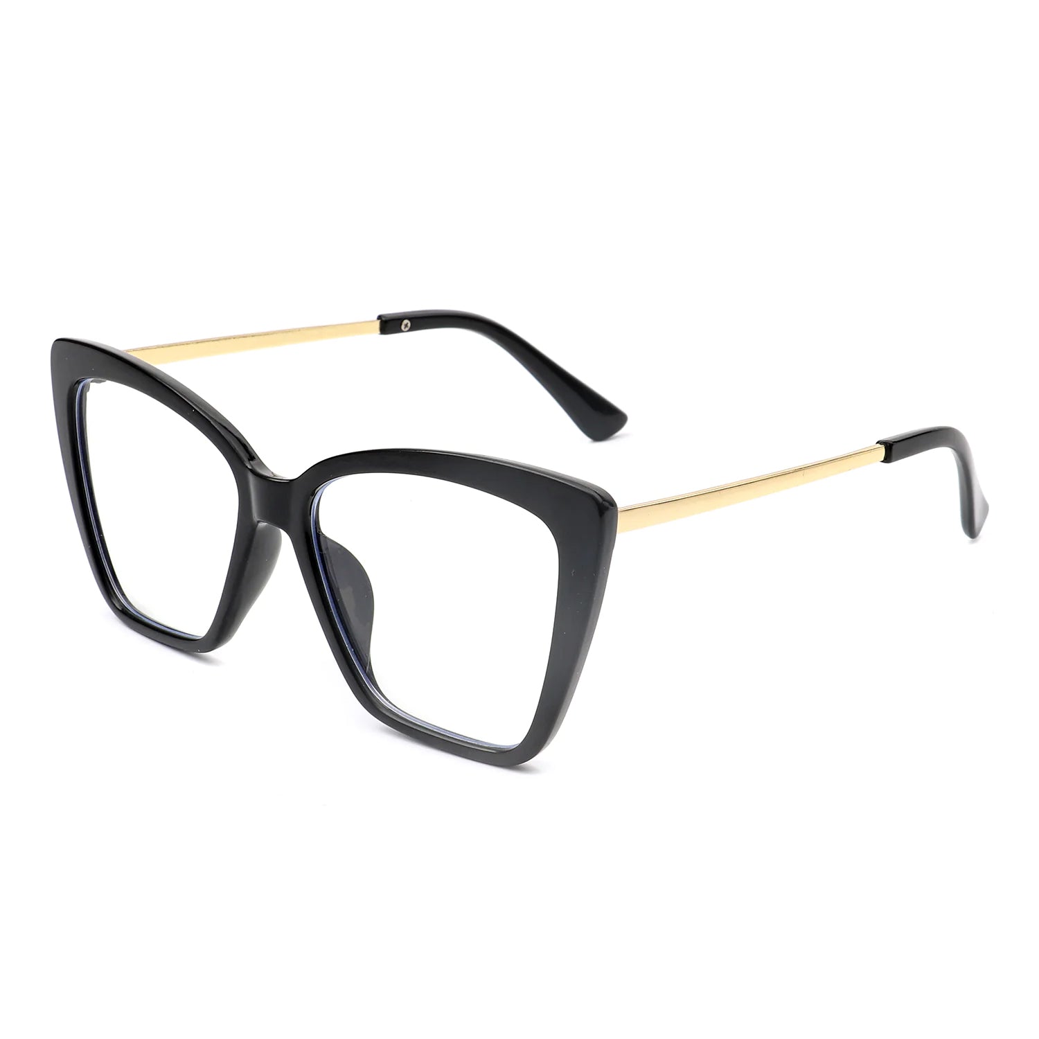 VR2011 - SQUARE HIGH POINTED CAT EYE BLUE LIGHT BLOCKER GLASSES