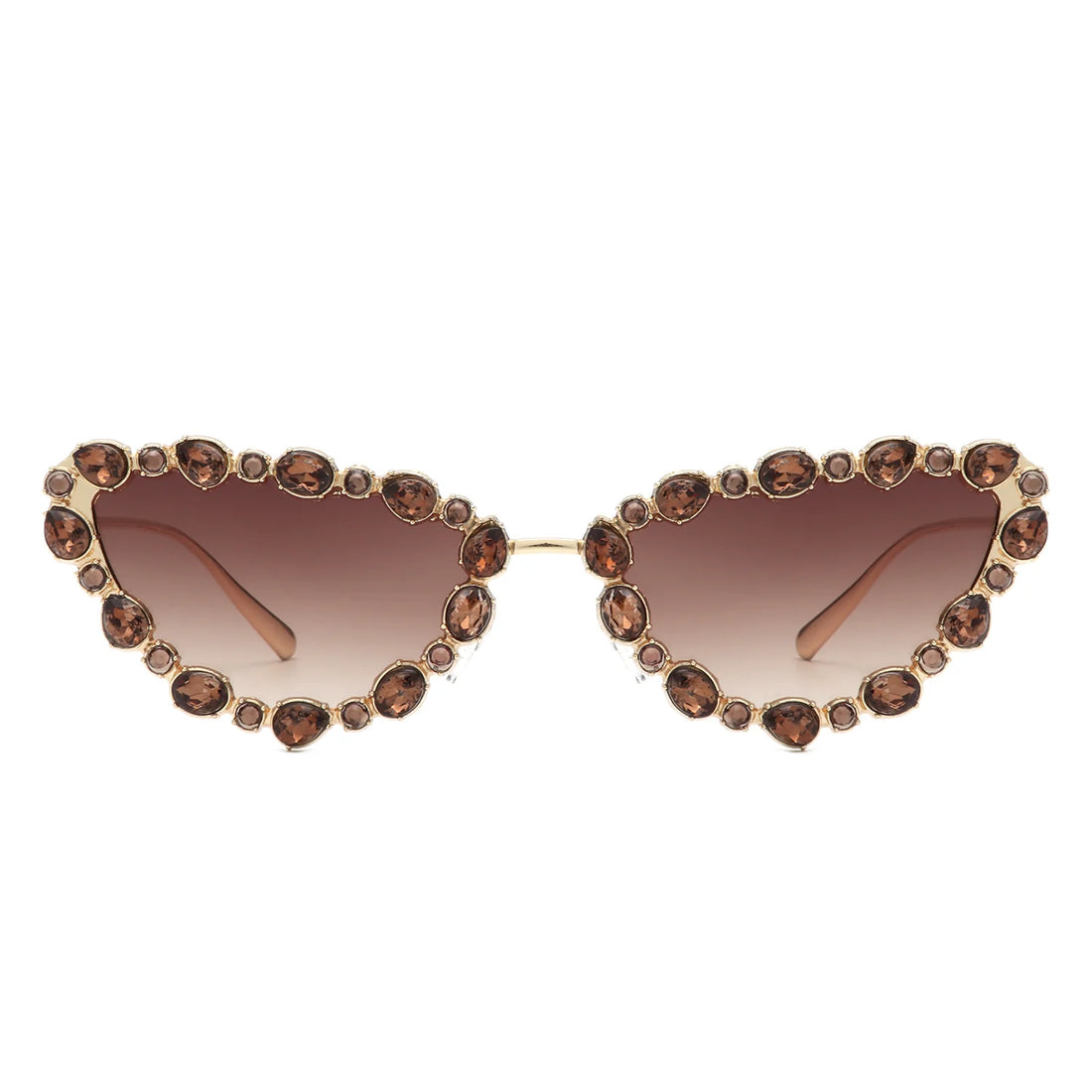 VR2064 - CAT EYE RHINESTONE LUXURY FASHION SUNGLASSES