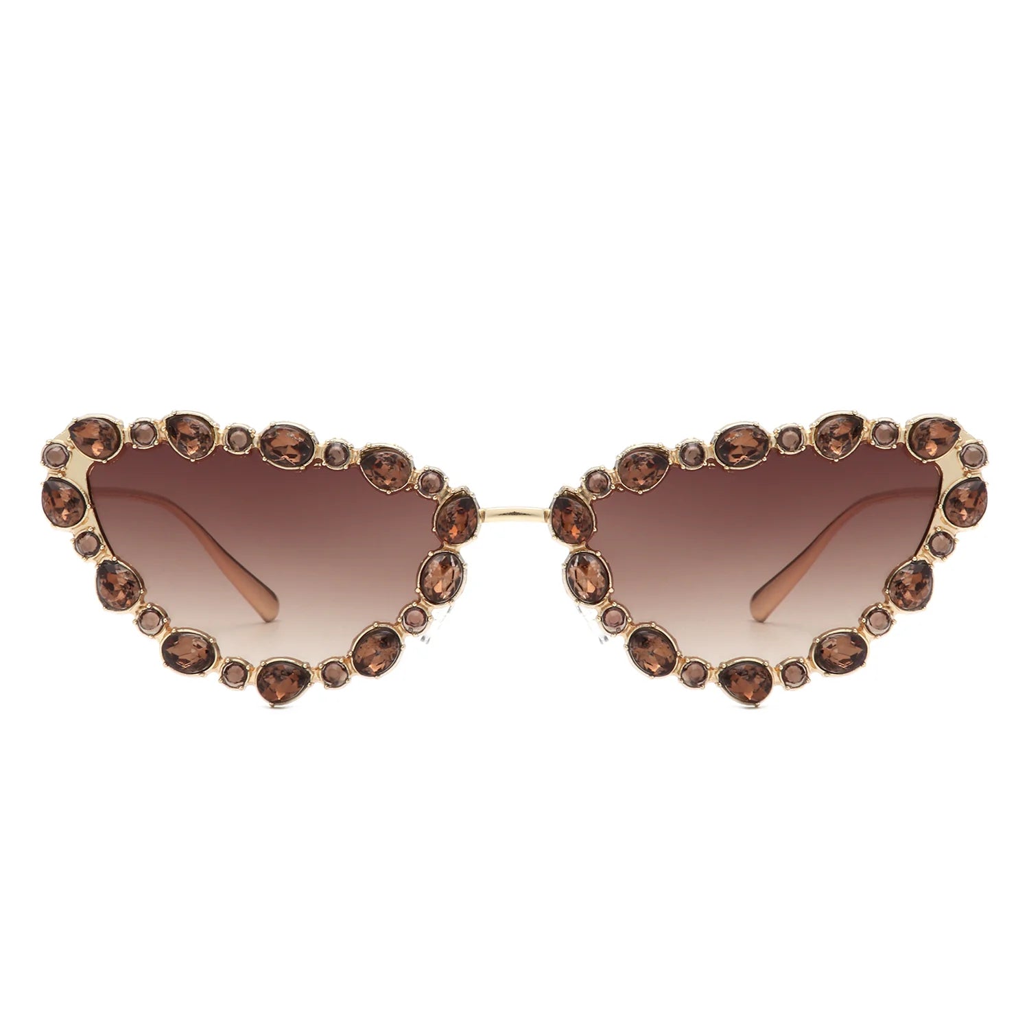 VR2064 - CAT EYE RHINESTONE LUXURY FASHION SUNGLASSES