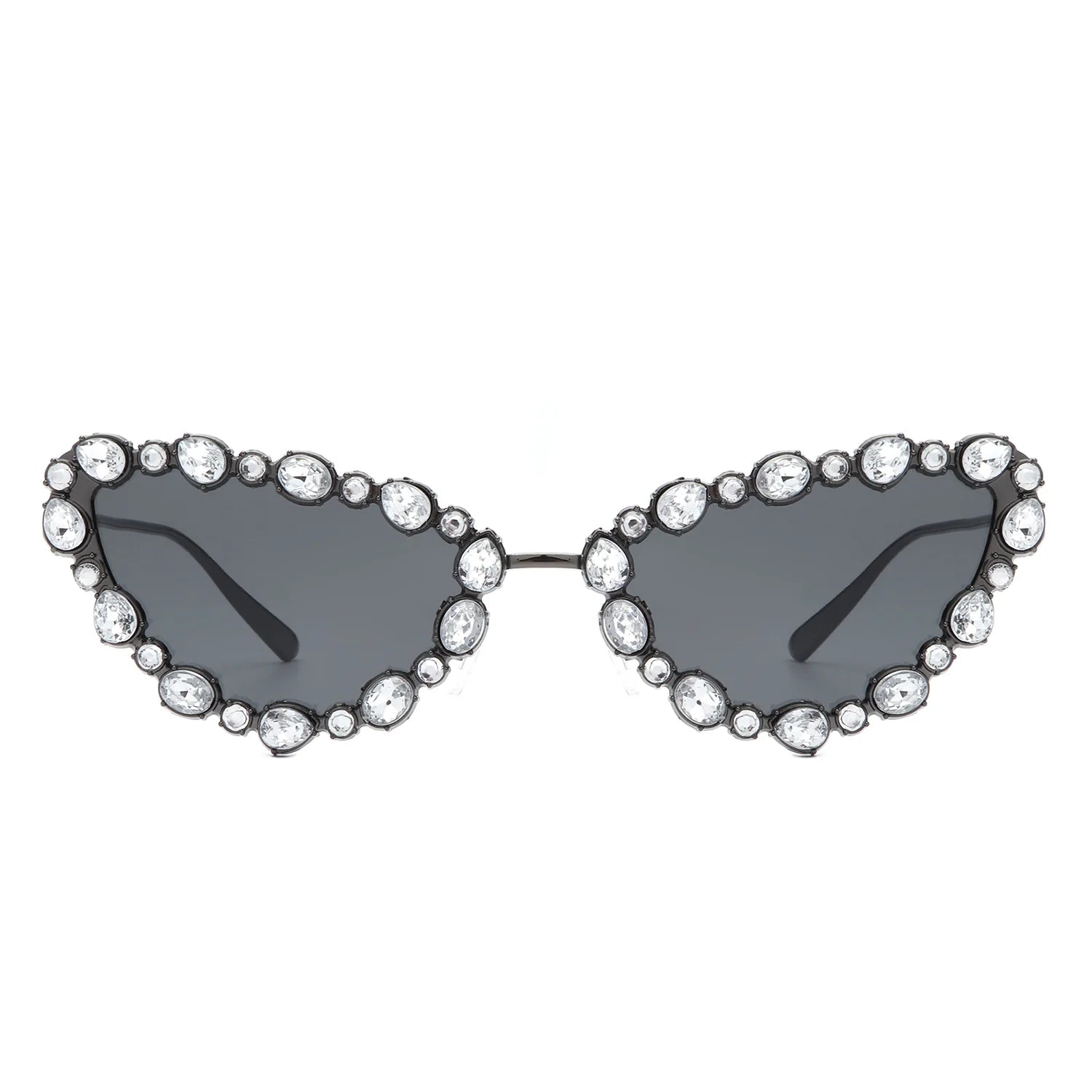 VR2064 - CAT EYE RHINESTONE LUXURY FASHION SUNGLASSES