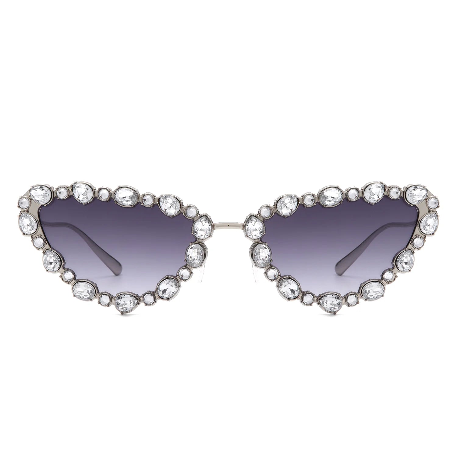 VR2064 - CAT EYE RHINESTONE LUXURY FASHION SUNGLASSES
