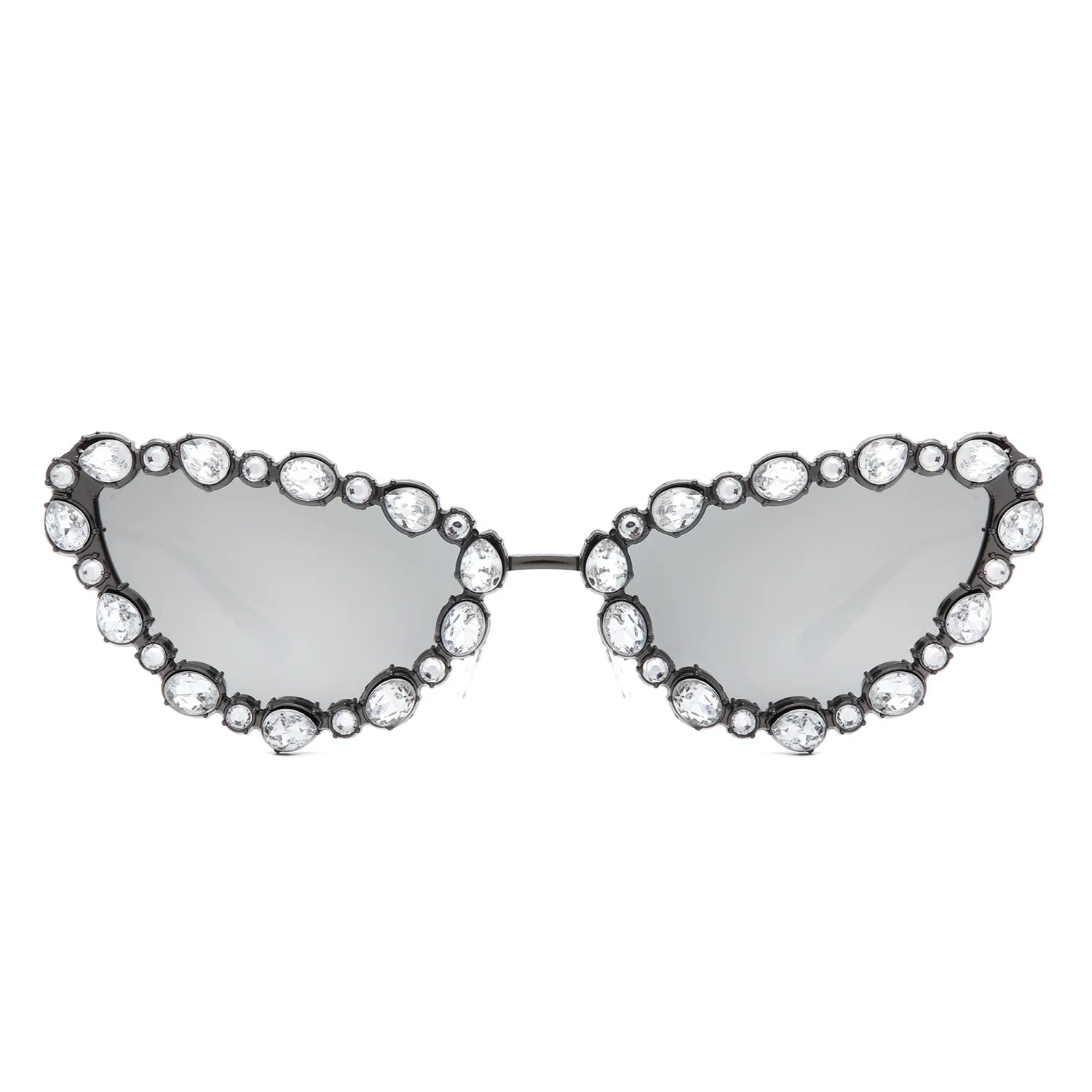 VR2064 - CAT EYE RHINESTONE LUXURY FASHION SUNGLASSES