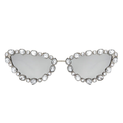 VR2064 - CAT EYE RHINESTONE LUXURY FASHION SUNGLASSES
