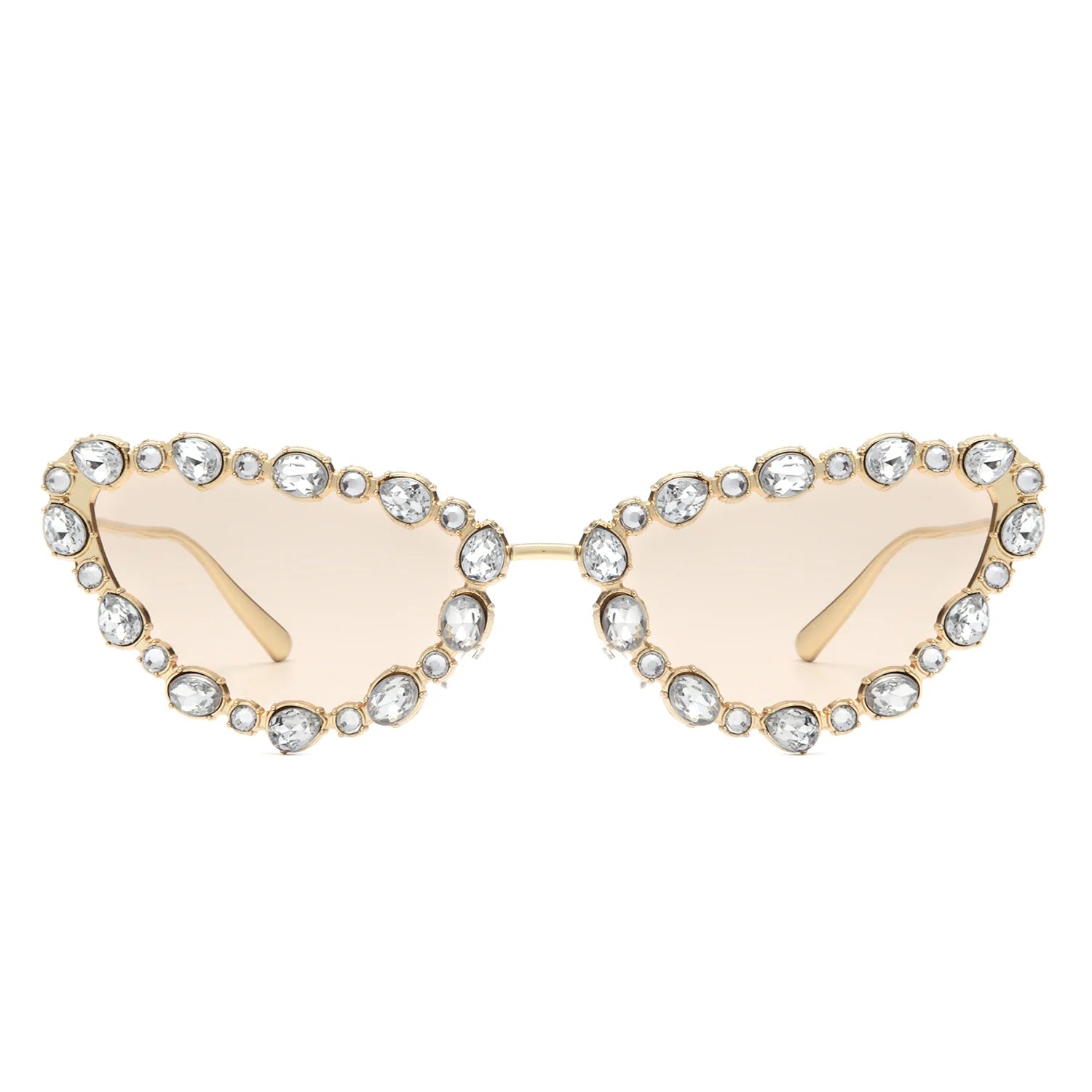 VR2064 - CAT EYE RHINESTONE LUXURY FASHION SUNGLASSES