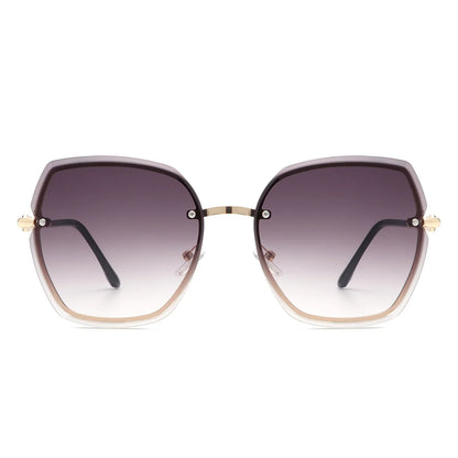 VR2066 - OVERSIZE CHIC SQUARE FASHION SUNGLASSES