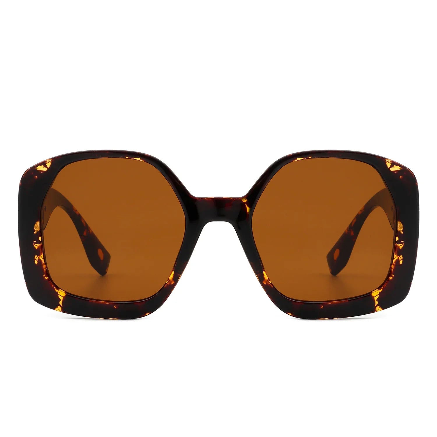 VR2080 - OVERSIZE CHUNKY SQUARE WOMEN FASHION SUNGLASSES
