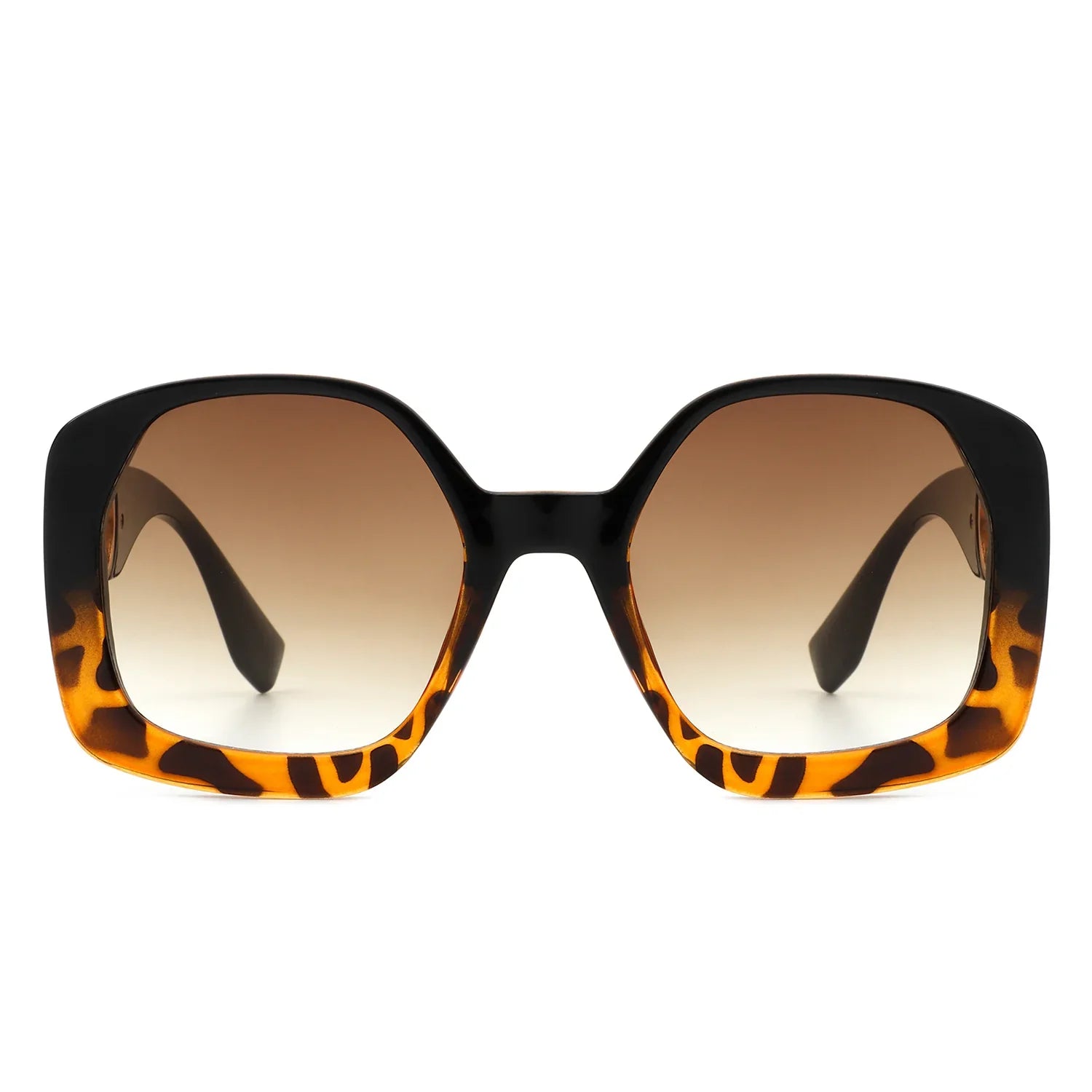 VR2080 - OVERSIZE CHUNKY SQUARE WOMEN FASHION SUNGLASSES