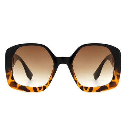 VR2080 - OVERSIZE CHUNKY SQUARE WOMEN FASHION SUNGLASSES