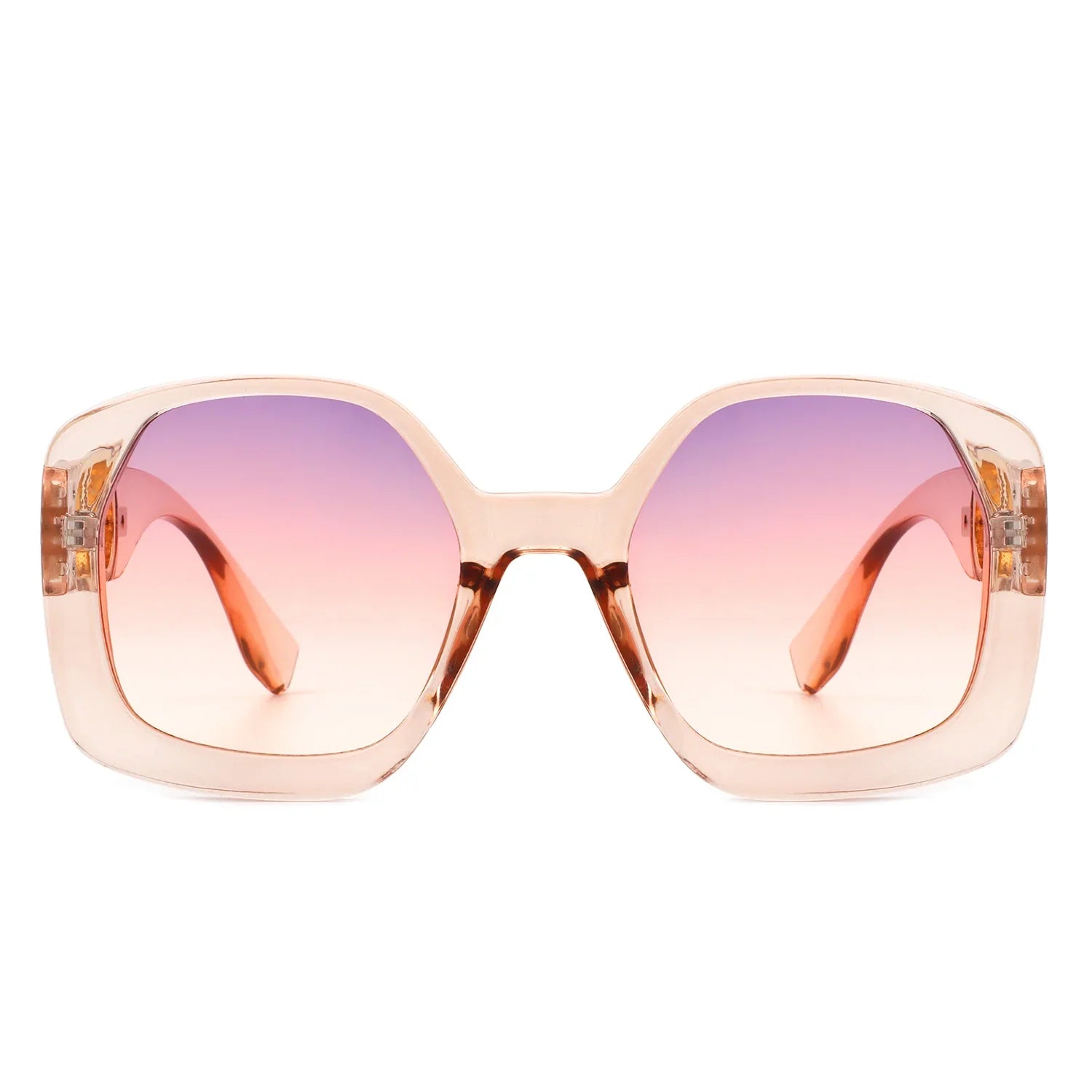 VR2080 - OVERSIZE CHUNKY SQUARE WOMEN FASHION SUNGLASSES
