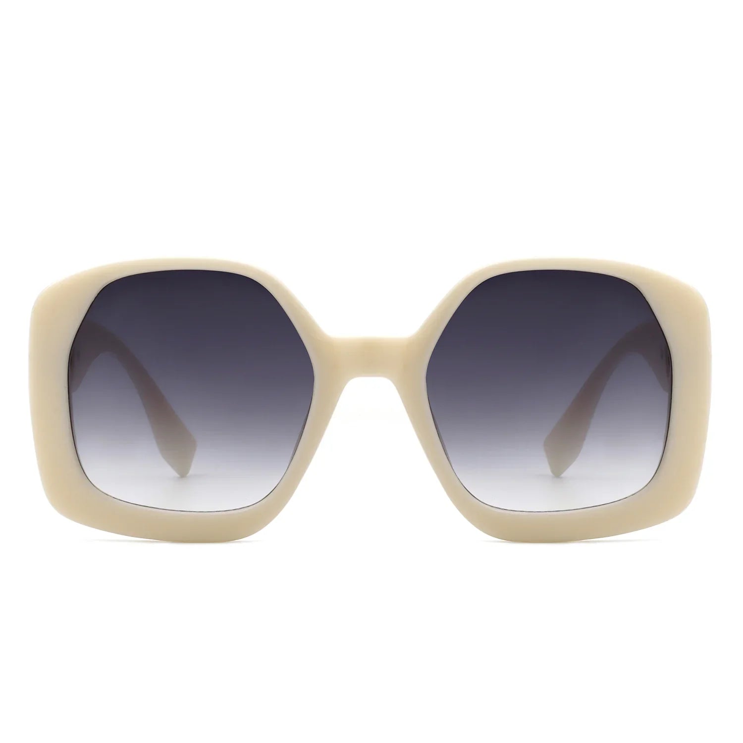 VR2080 - OVERSIZE CHUNKY SQUARE WOMEN FASHION SUNGLASSES