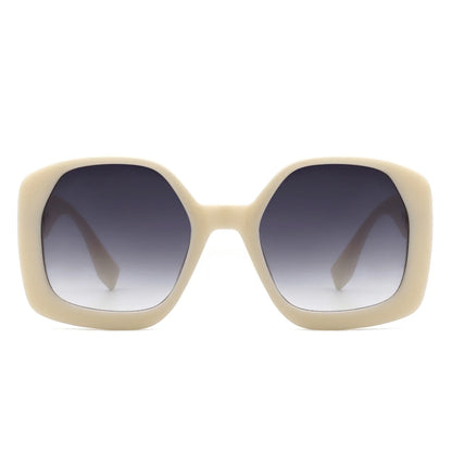 VR2080 - OVERSIZE CHUNKY SQUARE WOMEN FASHION SUNGLASSES