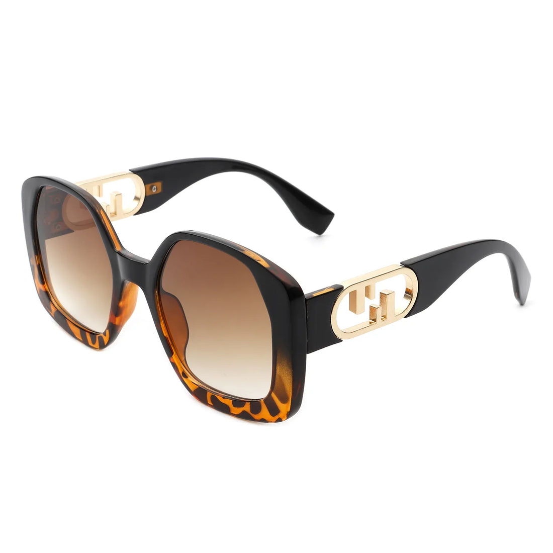 VR2080 - OVERSIZE CHUNKY SQUARE WOMEN FASHION SUNGLASSES