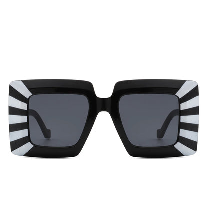 VR2118 - FASHION SQUARE FLAT TOP OVERSIZE WOMEN SUNGLASSES